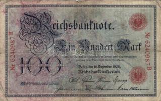 Német Birodalom/Császárság 1905 100M (2x) T:III
German Empire 1905 100 Mark (2x) C:F