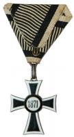 Németország 1871-1918. Német Lovagrend Mária Keresztje (Marianus Kereszt) mellszalaggal, bécsi ellen...
