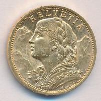Svájc 1930B 20Fr Au (6.45g) T:1-
Switzerland 1930B 20 Franc Au (6.45g) C:AU