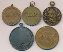 1900-1930. 4db klf sportérem, közte egy Exner K. szignált darab T:2,3