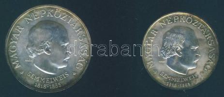 1968. 50Ft Ag + 100Ft Ag "Semmelweis" pár "MNB" plasztiktokban T:BU
