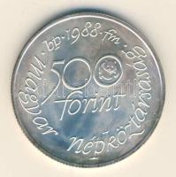 1988. 500Ft Ag "Világ vadvédelmi alap" T:BU
