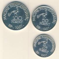 1967. 25Ft Ag + 50Ft Ag + 100Ft Ag "Kodály" sor T:BU