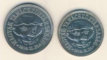 1969. 50Ft Ag + 100Ft Ag "Tanácsköztársaság" pár T:BU