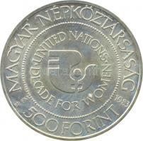 1983. 500Ft Ag "Nők évtizede" PRÓBAVERET T:BU Csak 50db! R! / 
Hungary 1983. 500 Forint Ag...
