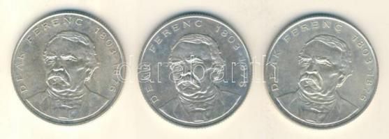 1994. 200Ft Ag "Deák" (3x) T:2,2-