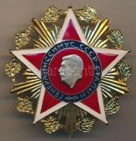 Szovjetunió 1949. Sztálin generalisszimusz rend kitüntetésének zománcozott modern gyűjtői replikája T:2 /  Soviet Union 1949. Order of Generalissimo Stalin enammelled collectors modern replica C:XF