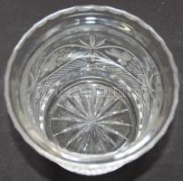 Nagyméretű dekoratív metszett kristály bonbonier 21cm magas