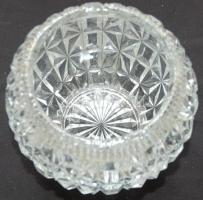 Nagyméretű dekoratív metszett kristály bonbonier 24cm magas