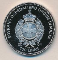 Máltai Lovagrend 2004. 100L "Írország az EU-ban" T:PP Sovereign Order of Malta 2004. 100 Liras "Ireland in the EU" C:PP