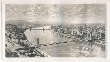 Jelzés nélkül: Erzsébet-híd, rézkarc-papír, paszpartuban 25x35cm
