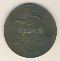 Kiss Kovács Gyula (1922-1984) Michelangelo Br plakett (d=60mm) T:2