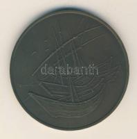 Kiss Kovács Gyula (1922-1984) Van Gogh Br plakett (d=60mm) T:2