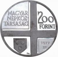 1977. 200Ft Ag "Kosztka Tivadar" PRÓBAVERET T:PP Csak 50db! R!
Hungary 1977. 200 Forint Ag...