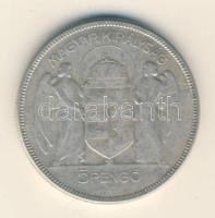 1930. 5P Ag "Horthy jobbra" T:3