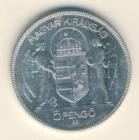 1930. 5P Ag "Horthy jobbra" T:2-
