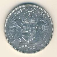 1930. 5P Ag "Horthy jobbra" T:2-