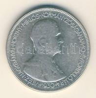 1930. 5P Ag "Horthy jobbra" T:3