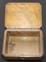 Intarziás fa doboz 21x16x11cm