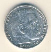 Német 3. Birodalom 1939A 5M Ag "Hindenburg" T:2
German Third Reich 1939A 5 Marks Ag "...