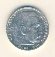 Német 3. Birodalom 1937G 5M Ag "Hindenburg" T:2-
German Third Reich 1937G 5 Marks Ag &quot...