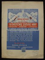 1936 II. Makkabi téli világjátékok emléklap alkalmi bélyegzéssel / Makkabi winter sport games with special cancellation
