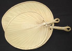 2db klf méretű keleti gyékény legyező