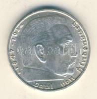 Német 3. Birodalom 1938B 2M Ag "Hindenburg" T:2
German Third Reich 1938B 2 Marks Ag "...
