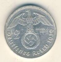 Német 3. Birodalom 1939D 2M Ag "Hindenburg" T:2- German Third Reich 1939D 2 Marks Ag "Hindenburg" C:VF