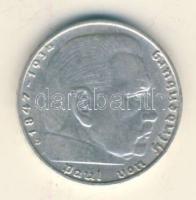 Német 3. Birodalom 1939D 2M Ag "Hindenburg" T:2-
German Third Reich 1939D 2 Marks Ag &quot...