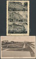 Szolnok - 2 db megíratlan régi képeslap