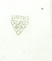 4db nagy és 4db kis méretű porcelán fűszeres fiók apró sérülésekkel + 3db kínai porcelán kistányér