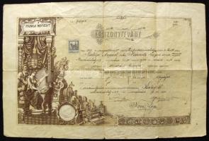 1903 Szerszámkovács bizonyítvány okmánybélyeggel