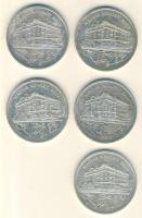 1992. 200Ft Ag "MNB" (5x) T:2,2-