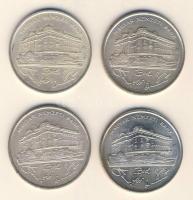 1993. 200Ft Ag "MNB" (4x) T:2-,3