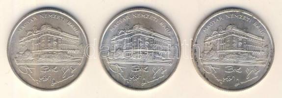 1993. 200Ft Ag "MNB" (3x) T:2,2-