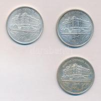 1992-93. 200Ft Ag "MNB" (3x) T:2,2-