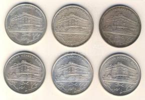 1993. 200Ft Ag "MNB" (6x) T:2,2-,3