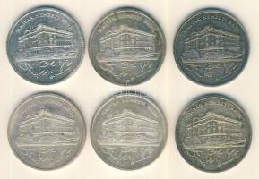 1992. 200Ft Ag "MNB" (6x) T:2,2-