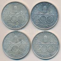 1994. 200Ft Ag "Deák" (4x) T:2