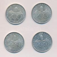 1994. 200Ft Ag "Deák" (4x) T:2