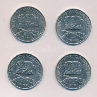 1980. 100Ft "Szovjet-magyar közös űrrepülés" (4x) T:BU