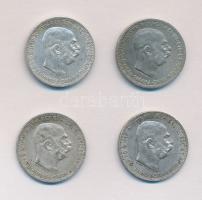 Ausztria 1914-1915. 1K Ag (4x) T:2-,3
Austria 1914-1915. 1 Corona Ag (4x) C:XF,F