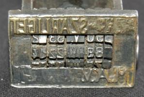 Régi fanyelű szögletes dátumbélyegző "Szárliget"