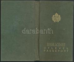 1943 Keményfedeles magyar útlevél / Passport
