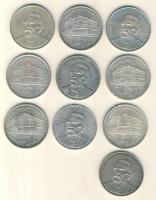 1992-94. 200Ft Ag "MNB" és "Deák" (10x) T:vegyes