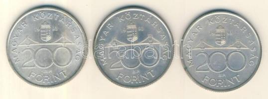 1993. 200Ft Ag "MNB" T:2