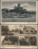 Esztergom és Dunaharaszti - 2db régi képeslap