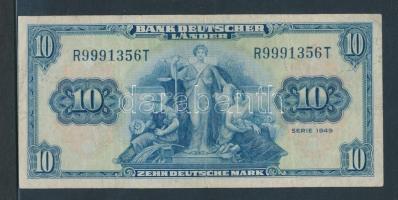 Németország/Bank Deutscher Länder 1949. 10M T:III
Germany/Bank Deutscher Länder 1949. 10 Mark C:F