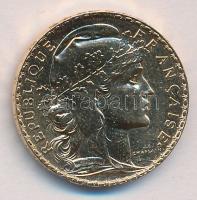 Franciaország/Modern Köztársaság 1913 20Fr Au utánveret 6,4516g T:BU
France/Modern Republic 1913 20 ...